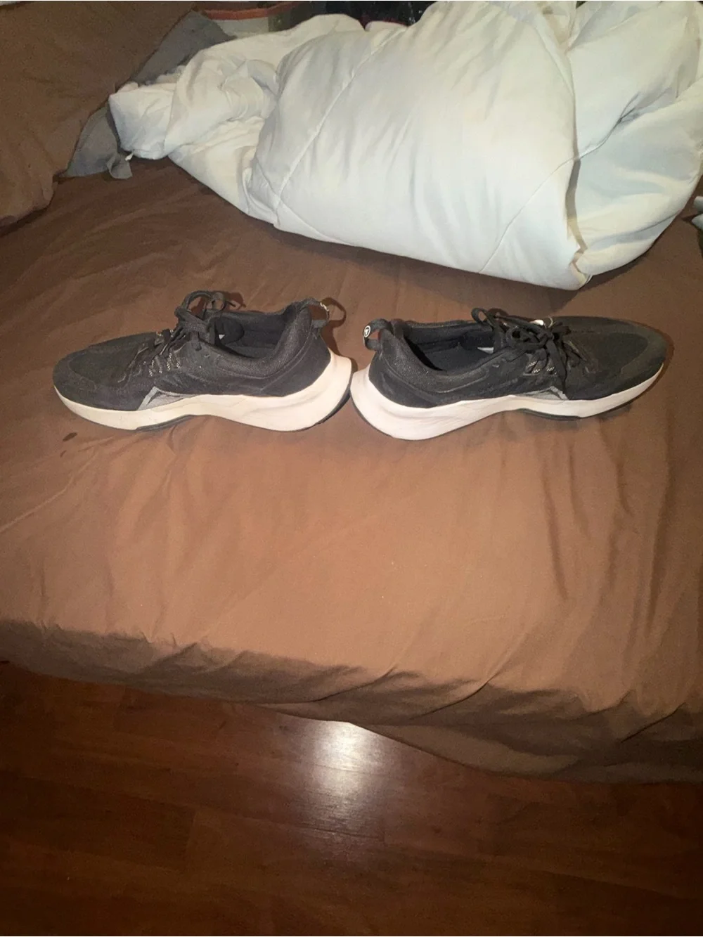 Nike Trail Black Athletic Sneakers with White Swoosh